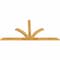 Ekena Millwork Richland Rough Sawn Timber Gable Bracket, Western Red Cedar, 84"W x 42"H x 2"D x 4"F, 12/12 Pitch GBW084X42X0204RIC00RWR - alternate 3